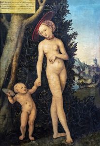 Venus And Cupid by Lucas Cranach the Elder
