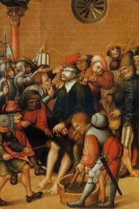 The Mocking Of Christ by Lucas Cranach the Elder