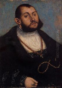 Portrait Of Johann Friedrich, Elector Of Saxony by Lucas Cranach the Elder