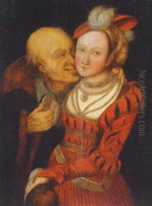 An Ill-matched Couple by Lucas Cranach the Elder