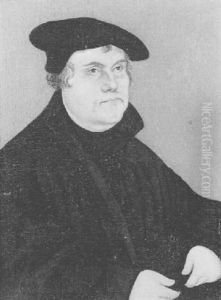 Portrait De Martin Luther by Lucas Cranach the Elder