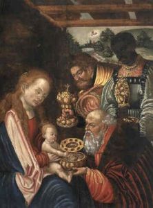 Die Anbetung Der Konige by Lucas Cranach the Elder