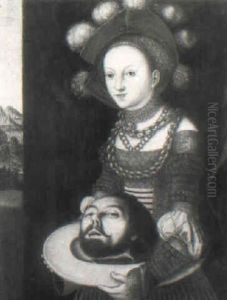 Salome Mit Dem Haupt Johannis Des Taufers by Lucas Cranach the Elder