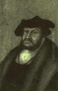Portrait Of A Gentleman (the Elector Of Saxony?) by Lucas Cranach the Elder
