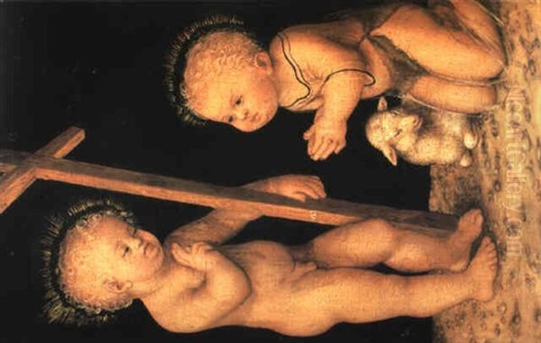 The Christ Child Blessing The Infant St. John The Baptist - view 1