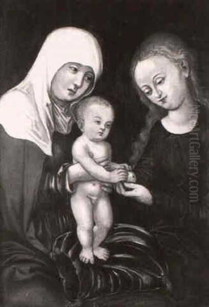 La Vierge Et L'enfant Jesus Avec Sainte Anne - view 1