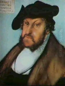 Portrait De L'electeur De Saxe, Johann Der Berstandige by Lucas Cranach the Elder