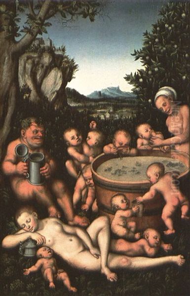 Bacchus At The Wine Tub - view 1