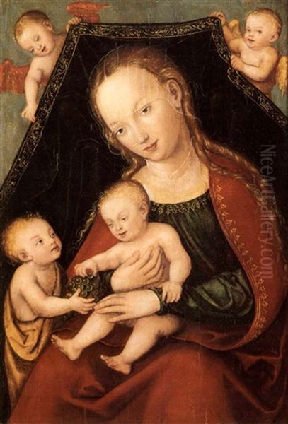 The Virgin And Child With The Infant Saint John The Baptist And Two Putti - view 1
