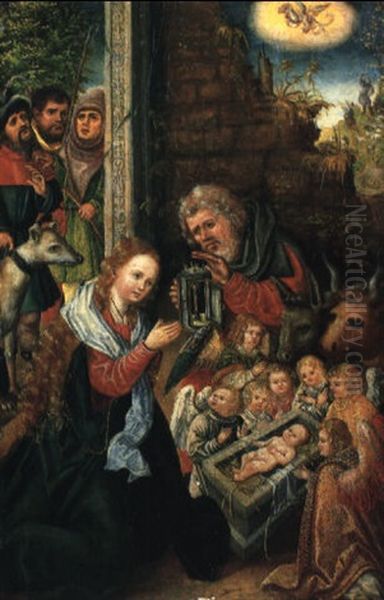 The Nativity With Angels And The Christ Child And The Shepherds - view 1