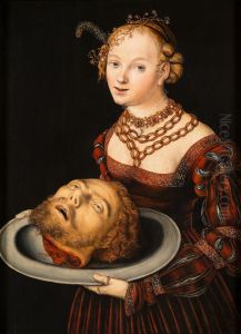 Salome With The Head Of Saint John The Baptist by Lucas Cranach the Elder