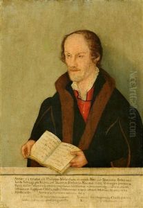 Portrait Of Philipp Melanchthon by Lucas The Younger Cranach