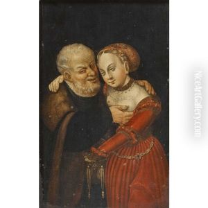 Der Verliebte Alte by Lucas The Younger Cranach