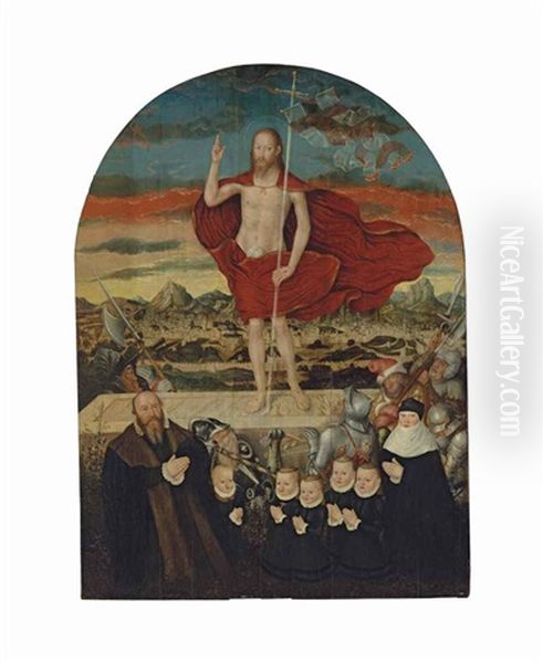 An Epitaph: The Resurrected Christ With A Donor Family - view 1