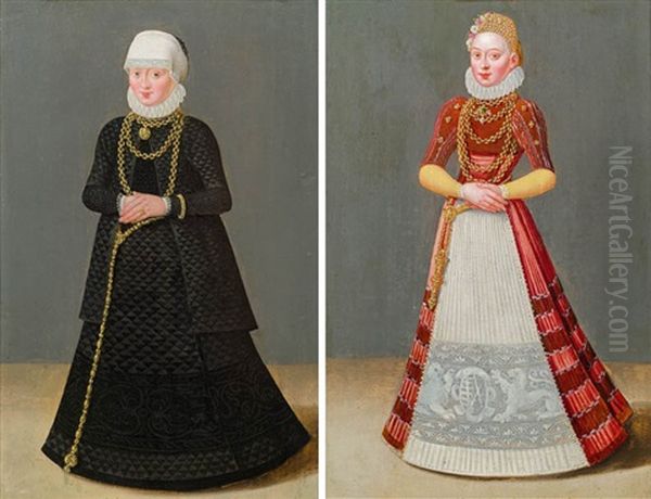 Damenbildnisse (2 Dbl-sided Works) - view 1