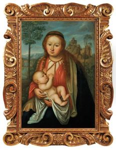 The Nursing Madonna (madonna Lactans) by Lucas The Younger Cranach