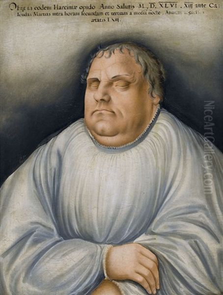 Bildnis Des Martin Luther Auf Dem Sterbebett - view 1