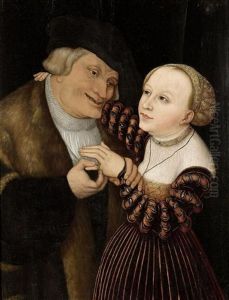 Ungleiche Liebe by Lucas The Younger Cranach