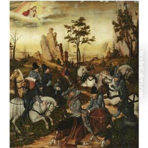 The Conversion Of Saint Paul by Lucas The Younger Cranach