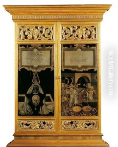 Epitaph Fur Den Verstorbenen Franz Thim (1527 Im Burgerbuch Der Stadt Weimar Nachgewiesen), Seine 1568 Verstorbene Ehefrau Margaretha Thim Und Verstorbene Kinder, Weimar