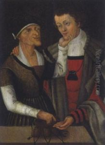 Das Ungleiche Paar by Lucas The Younger Cranach