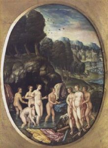 Diane Decouvrant La Grossesse De Callisto by Lucas The Younger Cranach