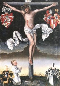 Christus Am Kreuz by Lucas The Younger Cranach