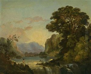 Overlooking The Falls by Christopher Pearce Cranch