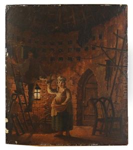 Interior Of A Dovecote by John Cranch