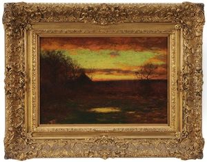 Landscape At Sunset by Bruce Crane