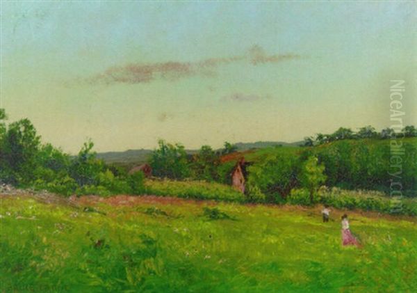 Summer Landscape With Two Figures - view 1