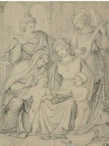 Heilige Familie Mit Elisabeth Und Dem Johannesknaben. 1825 Heilige Familie Mit Elisabeth Und Dem Johannesknaben. 1825