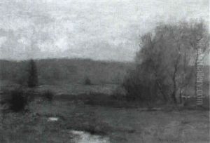 The Brook Through The Meadow, Autumn by Bruce Crane