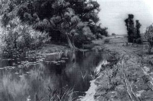 Country Landscape With A Lily Pond Country Landscape With A Lily Pond