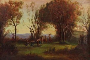 Nymphs Dancing by Frederick E. Crane