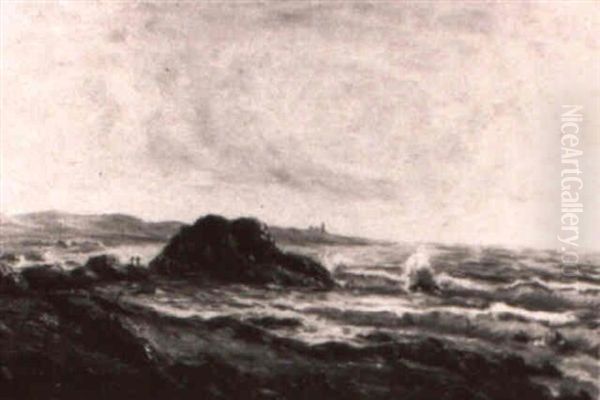Coastal Scene With Lighthouse In Distance - view 1