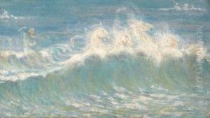 Neptune's Horses (sketch/variant) by Walter Crane
