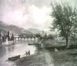 The Banks Of The Tay Looking Towards The Perth Bridge
