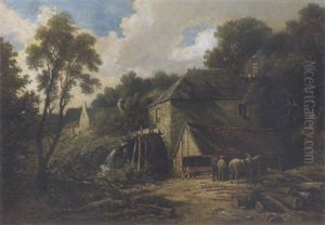 The Carrington Saw-mill, Near Temple by Edmund Thornton Crawford