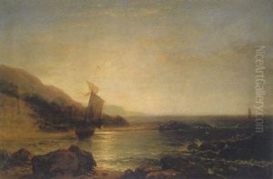 The Bass Rock, Canty Bay by Edmund Thornton Crawford