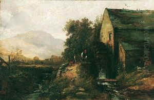 Watermill, Near The Pass Of Leny by Edmund Thornton Crawford
