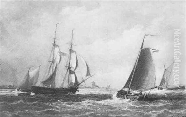 Shipping Off The Coast - view 1