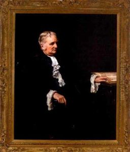 Three Quarter-length Portrait Of A Reverend by Robert Cree Crawford
