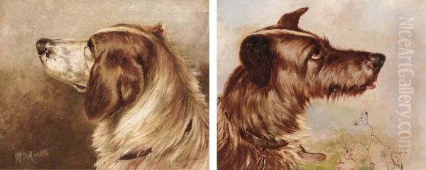The Head Of A Terrier; And The Head Of A Gun Dog - view 1
