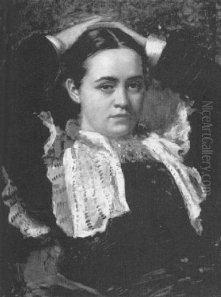 Portrait Of A Young Woman In Repose - view 1