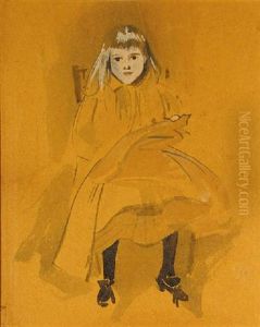 A Seated Girl by Joseph Crawhall