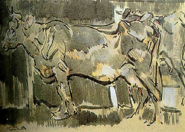 Study Of Cows - view 1