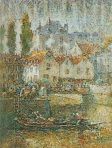 A Bustling Harbour Scene, Normandy A Bustling Harbour Scene, Normandy