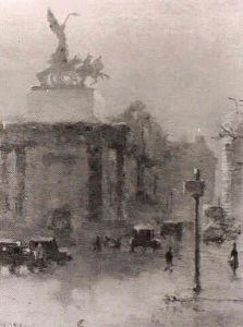 Hyde Park Corner by Lionel Townsend Crawshaw