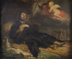Die Anbetung Des Hl. Antonius by Caspar de Crayer